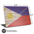 Philippines Flag Dark Wood Universal Laptop 11in (8.8 x 6.2in) Skin